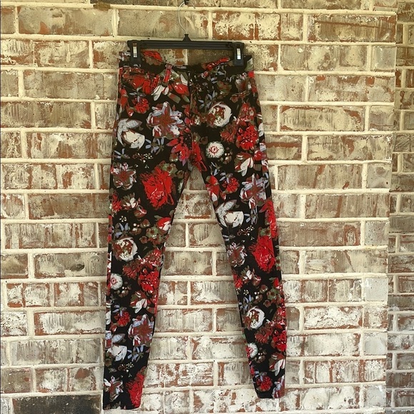 BDG Jeans Womens Ankle Mid Rise Twig Floral Stretch Denim Jeans - Picture 2 of 11